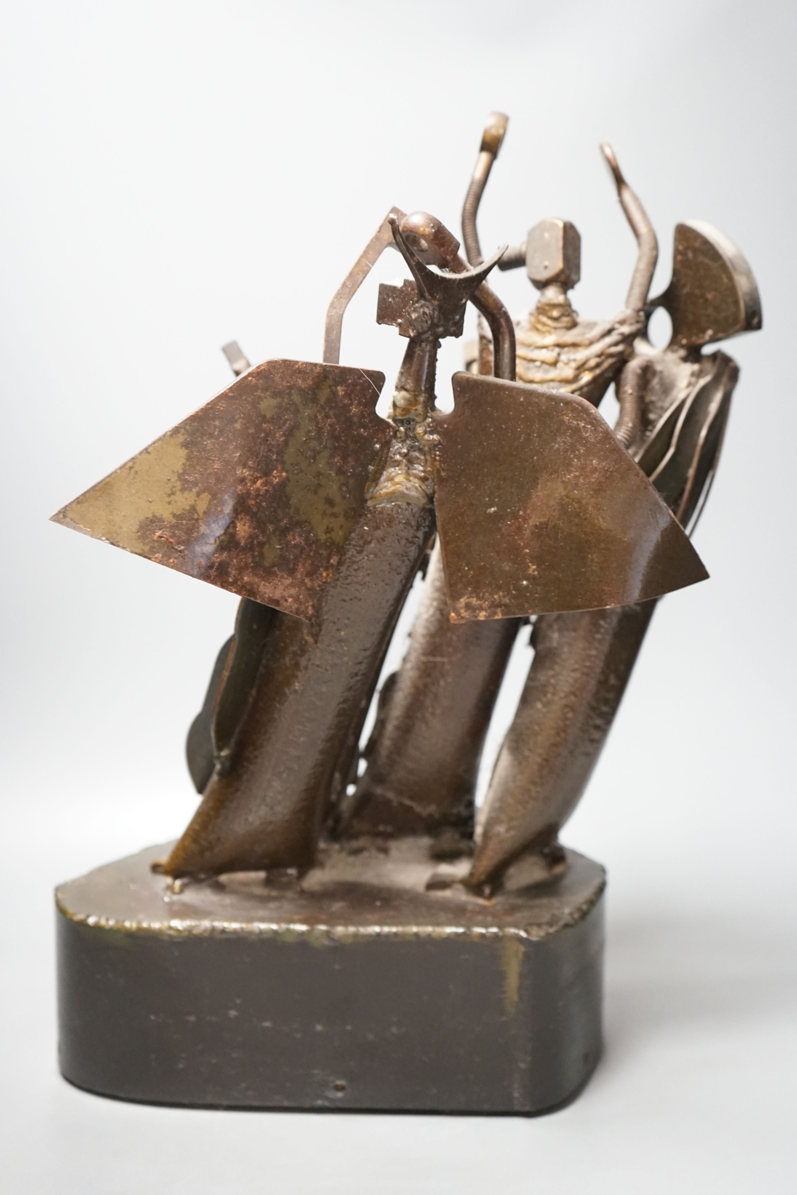 A contemporary bronze sculpture, inspired by Robert Klippel, 47cm